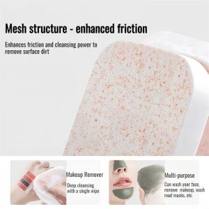 Botanical Fiber Face Wash Puff Delicate Soft Face Makeup Remover Seaweed Cleaning Puff
