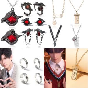 Multi Games Love and Deep Space Sylus Decorative Raven Necklace Badge Steel Pendant Necklace for Women Men Accessories Gifts