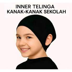 Telinga Budak & Sekolah serkup Telinga kids scarf tudung