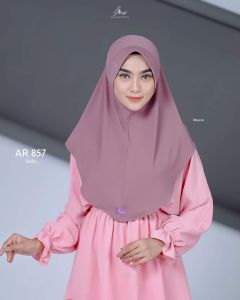 hijab jilbab kerudung bergo jersey instan olahraga senam sporty joging ootd pet antem arrafi AR 857 murah simple polos pendek COD terlaris terbaru viral modern simple murah promo 2024 gratis ongkir