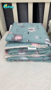 Chăn Mền Cho Bé Sơ Sinh  BAFABY 2 Lớp Muslin Kết Hợp Nhung Hạt Ấm Áp Mùa Đông Thoáng Mát Mùa Hè - 266