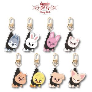 StrayKids Acrylic Keychains Cartoon Bag Accessories SKZOO Key Ring Pendants Popular Celebrity Fan Gear Collectible Items