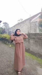 GAMIS ZAYYRA NIAMI ZAFINA DRESS MAXY CRINKLE AIRFLOW KEKINIAN TERBARU