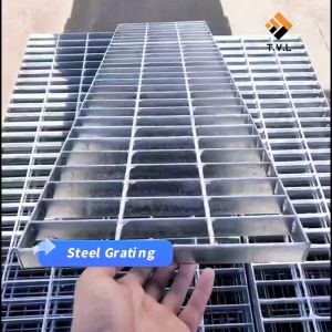 HOL Steel Grating Galvanized Metal Supplier Heavy Duty Drainage Cover Floor Drainer For Outdoor Driveway Platform Walkway