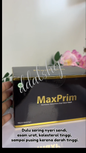 Pil Hitam Kesehatan Obat Herbal Alami Asam Urat Kolesterol Diabetes Stroke Nyeri Sendi MaxPrim BPOM