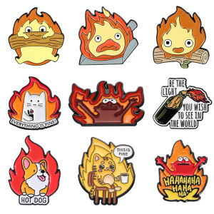 4-19pcs/set Cartoon Anime Characters Enamel Pins Custom Cute Little Monk Brooches Lapel Badges Funny Jewelry Gift for Friends