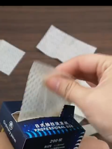 Giấy uốn nónglạnh mỏng dai có dây đeo sử dụng nhiều lần hỗ trợ uốn tóc nam nữ hộp 200 tờ