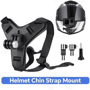 Motorcycle Helmet Chin Mount Strap for GoPro Hero DJI Osmo Insta360 SJCAM Bracket Holder for Action Sports Camera Accessories