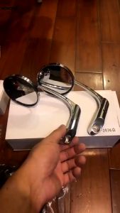 【COD + Local Seller】Motorcycle Aluminum Rear View Side Mirror Round Bar end Rear Mirror Universal Racing Mortorcycle