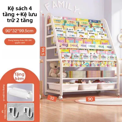 ASCOR | Giá Sách Di Động Có Khoảng Trữ Cho Trẻ Em