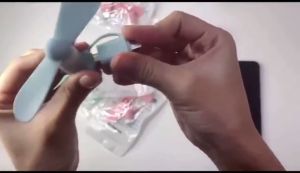 IRhea Portable Phone Fan 2 in 1 Type-C Small Mini Fan for Mobile Phone