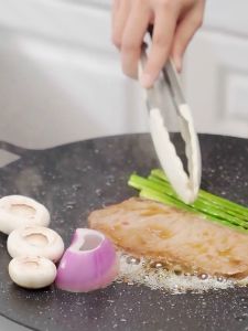 กระทะปิ้งย่าง ถาดอบมัลติฟังก์ชั่น เคลือบกันติด กระทะปิ้งย่างเกาหลี พกพาสะดวก หมูกระทะ กะทะย่าง ย่างเนย BBQ ปิ้งย่างบาบีคิว  เคลือบกันติด ขนาด 24/28/32/38CM พกพาสะดวก