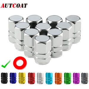 AUTCOAT Nắp Van Lốp Bằng Hợp Kim Nhôm Vỏ Bọc Thân Lốp Chống Bụi Cho Ô Tô Xe Máy Xe Tải Xe Đạp - Bộ 4 Chiếc