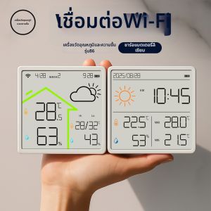 GREENER | Smart Indoor Outdoor Temperature and Humidity Monitor with Weather Display High Precision