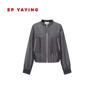 EP YAYING | Áo Khoác Nữ Cổ Tròn Ngắn Mùa Thu 2026