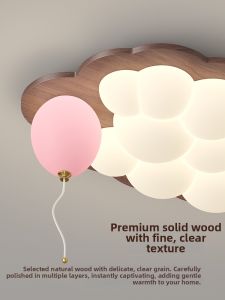 OUCHAO | Vintage French Wooden Style LED Eye-Protective Ceiling Light