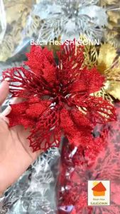 (Hàng Loại 1-16cm) Hoa Trạng Nguyên Kép Kim Tuyến Nhiều Màu Sắc Trang Trí Giỏ Quà Tết Cây Thông Noel 2025