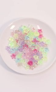 50pcs/lot Color Plating Petal Acrylic Beads Flower Loose Spacer Beads For Jewelry Making DIY  Necklace Bracelet Accessories