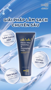 Bộ đôi Sáp Tẩy Trang oh!oh! Divine Blue Cleansing & Massaging Balm (2x150ml)