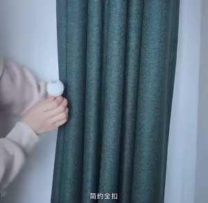 Curtain Snap Tiebacks Non-Magnetic Pearl Ball – Decorative Rope Holdbacks Accessory for Elegant Window Draping