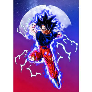 Bandai | Oil Painting Classic Japanese Anime Dragon Ball By Numbers Modern Wall Decor for Living Room Bedroom Perfect Gift No Frame