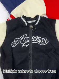 【พร้อมส่งจากกรุงเทพ】🚀 เสื้อเบสบอลเด็ก แจ็คเก็ตซิป กันลม ใส่ได้ทั้งชาย-หญิง | อายุ 2-10ปี