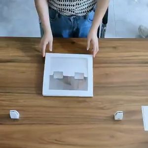 Putih Emas Box Balon Transparan 4 pcs /Box Balon Dekorasi /Box Huruf Transparan BABY