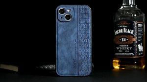 Ốp Lưng Da Cho Samsung S23 Ultra S23 Plus S22 Ultra S21 FES20 FE Hiệu AZNs Vân Sọc Nổi Bật Ốp Chống Sốc Bảo Vệ Cam