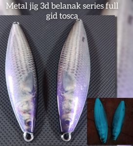 metal jig 3d full gid/fospor biru size 60g 80g 100g 150g 200g originial realisjigginglurebali