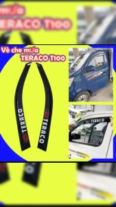 Vè che mưa xe tải teraco gắn cho xe tải T100 900kg Tera 100 vè nhựa đen dẻo bóng dày đẹpchất lượng có sẵn keo dán.
