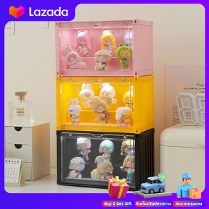 ตู้คอนเทนเนอร์ฟิกเกอร์ กล่องคอนเทนเนอร์มีไฟ สำหรับคอนเทนเนอร์โมเดลมีไฟ กล่องโมเดล กล่องอะคริลิคใส กล่องอะคริลิค กล่องโมเดลสี กล่องใส่ของ พร้อมไฟ LED Acrylic Model Container Box