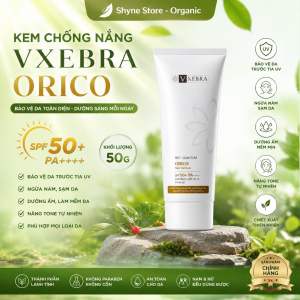 Kem chống nắng Vxebra Orico SPF50+ PA++++ ngăn lão hóa nâng tone da 50g