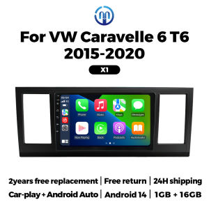 Android 14 Carplay Auto Car Radio For VW Volkswagen Caravelle 6 T6 2015-2020 Multimedia Video Player Navigation GPS Stereo Audio