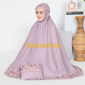 COD mukena dewasa Khadijah motif bordiran seroja terbaru dan termurah juga terlaris