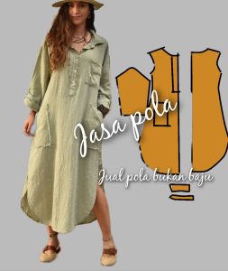 pola instan long tunik