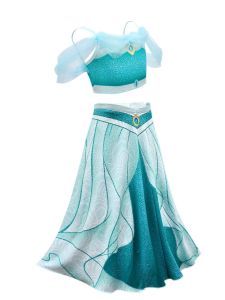 Halloween Kids Costume Cos Costume Disney Princess Jasmine Dress Jasmine Girls Han Chinese Costume Dance Costume