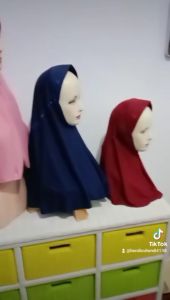 KERUDUNG SEKOLAH MOTIF ASRI PITA SAMPING//JILBAB SEKOLAH PAUD TK SD SMP SMA TERMURAH
