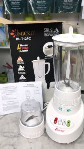 Blender Plastik Omicko warna hijau 2in1 Pisau Stainl Ess FoodGrade Multifungsi 6 Mata Garansi