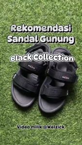 WELZICK - Alaska Full Black - Sandal Gunung Pria Wanita Travelling Ringan Empuk