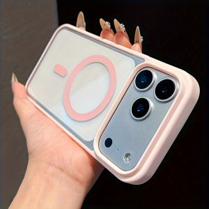Luxury for Magsafe Magnetic Wireless Charge Case for IPhone 17 13 12 Pro Max 16 15 14 Plus 11 Cases Transparent Hard Back Cover