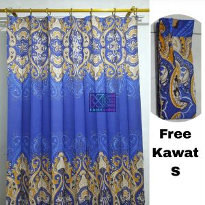 Hordeng | gorden plisket terbaru motif batik murah gordeng pintu kamar jendela panjang pendek