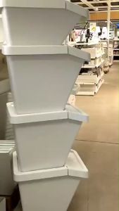 IKEA SORTERA ถังใส่ของ ถังขยะ ตะกร้าผ้า ถังอเนกประสงค์มีฝาปิด วางซ้อน เปิดฝาได้ ขนาดใหญ่สุด 37 และ60 ลิตร