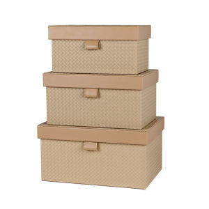 Braided Leather Texture Simple Luxury High-End Storage Box