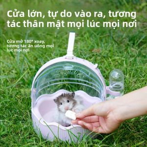 Yee | Lồng Hamster Đeo Vai Di Động Không Gian Lớn