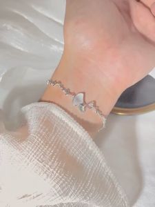 Harside Gelang Perak Sterling Untuk Anak Perempuan Desain Khusus Mewah Ringan Gelang Keberuntungan Kecil Kelas Atas Hadiah Ulang Tahun Untuk Pacar
