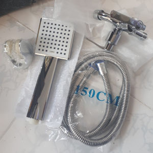 [Five-year Warranty] 304 Stainless Steel Telephone Shower Set With Two Taps On Sale With Two Way Faucet