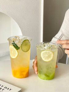 Cốc Thủy Tinh Dung Tích Lớn Chịu Nhiệt Độ Cao Cốc Cà Phê Mỹ Cốc Trà Chanh Cốc Đựng Đồ Ăn Uống Đơn Giản Phong Cách Mỹ