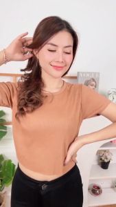 Crop Top Wanita ERY Knit Rib (LD 96 P 40)