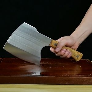 RAMO [Pisau tulang] Potong kapak tulang dicincang pisau tulang  Stainless Steel  / 980g  / 7 mm / artifak memotong kapak kitchen knife Bone Chopping Axe