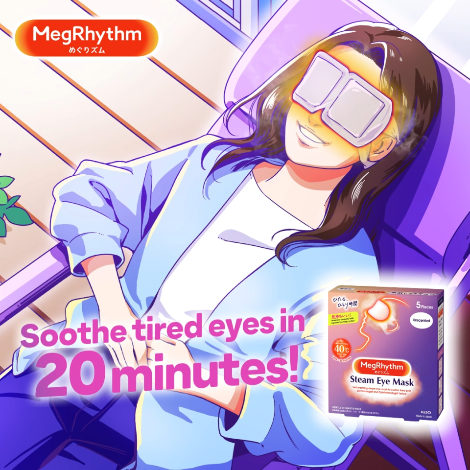 MegRhythm Steam Eye Mask (5 Pieces Per Box) Meg Rhythm Steam Eye Mask Review - Lazada